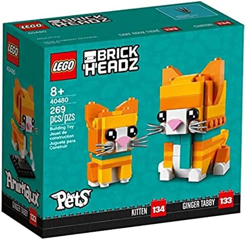 LEGO BrickHeadz Ginger Tabby Cat Set 40480