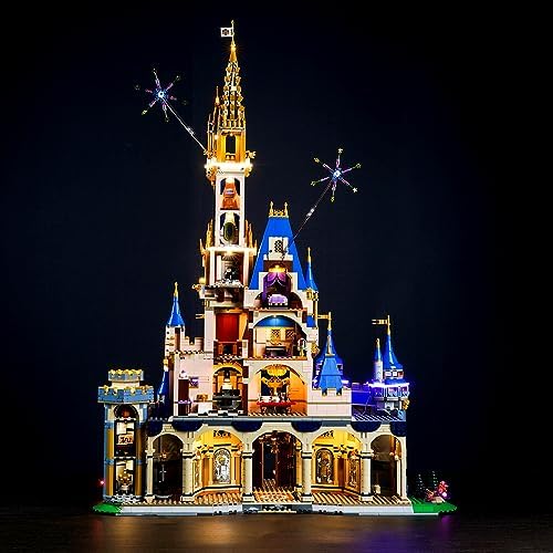 Bourvill LED Light Kit for Lego Disney Castle 43222, Classic Version Light Compatible with Lego 43222- (Lights Kit Without Model)