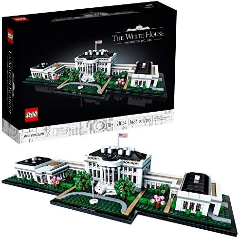 LEGO Architecture Collection: The White House 21054 - Model Building Kit, Creative Set for Adults and Teens, Energizing DIY Project, Iconic Presidential Office, Great Collectible Gift for Father's Day