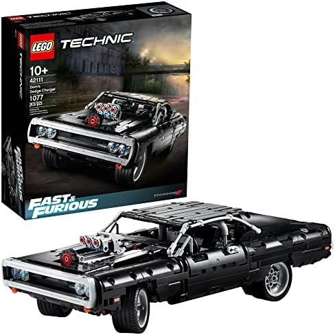 LEGO Technic Fast & Furious Dom's Dodge Charger 42111 Building Toy - Racing Car Model Building Kit, Iconic Movie Inspired Collector's Set, Gift Idea for Kids, Teens, and Adults Ages 10+