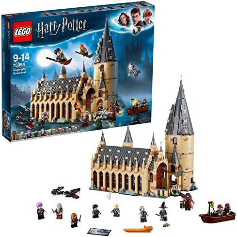 Lego 75954 Harry Potter Hogwarts Great Hall Toy, Wizzarding World Fan Gift, Building Sets for Kids