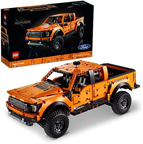 LEGO Technic Ford F-150 Raptor 42126 Model Building Kit; Enjoy an Immersive Build Recreating The Features and Functions of The Powerful Ford F-150 Raptor Pickup Truck (1,379 Pieces)
