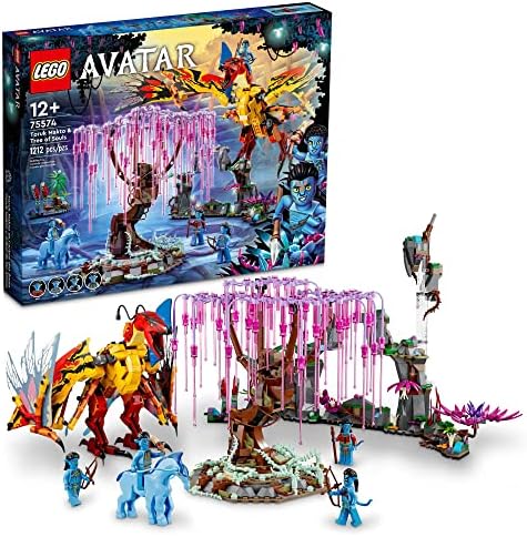 LEGO Avatar Toruk Makto & Tree of Souls 75574 Building Set - Movie Inspired Toy Set with Jake Sully and Neytiri Minifigures, Direhorse Animal Figure, Glow in The Dark Pandora Adventure