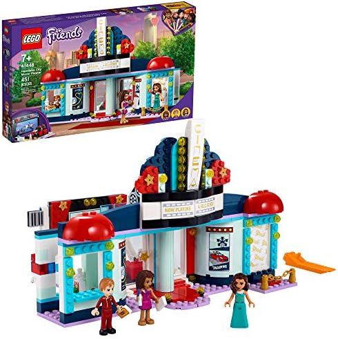 LEGO Friends Heartlake City Movie Theater 41448 Building Kit; Great Birthday Gift for Kids Who Love Movies, New 2021 (451 Pieces)