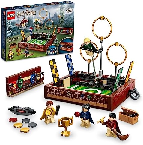 LEGO Harry Potter Quidditch Trunk 76416 Buildable Harry Potter Toy; Birthday Gift Idea for Kids Aged 9+; Open the Buildable Box to Reveal a Quidditch Playing Arena; Includes 4 Customizable Minifigures