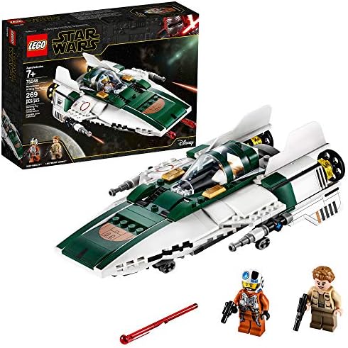 LEGO Star Wars: The Rise of Skywalker Resistance A Wing Starfighter 75248 Advanced Collectible Starship Model Building Kit (269 Pieces)