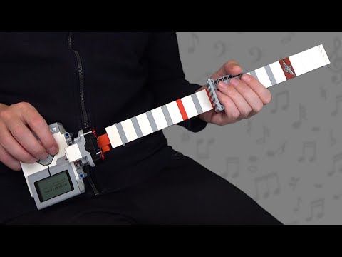 Demonstration of 3 Simple Songs on a Lego Guitar