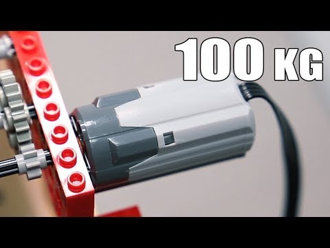 Lego Motor Capable of Lifting 100kg