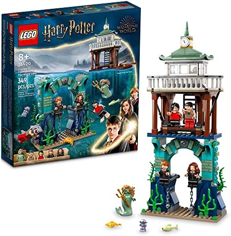 LEGO Harry Potter Triwizard Tournament: The Black Lake Building Set 76420 - Goblet of Fire Toy Playset with Harry, Hermione, and Ron Minifigures, Magical Collection Set for Kids, Boys & Girls