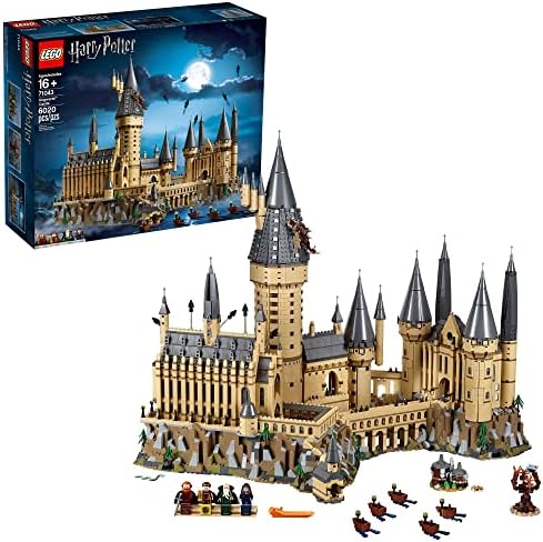 LEGO Harry Potter Hogwarts Castle 71043 Building Set - Model Kit with Minifigures, Featuring Wand, Boats, and Spider Figure, Gryffindor and Hufflepuff Accessories, Collectible for Adults and Teens