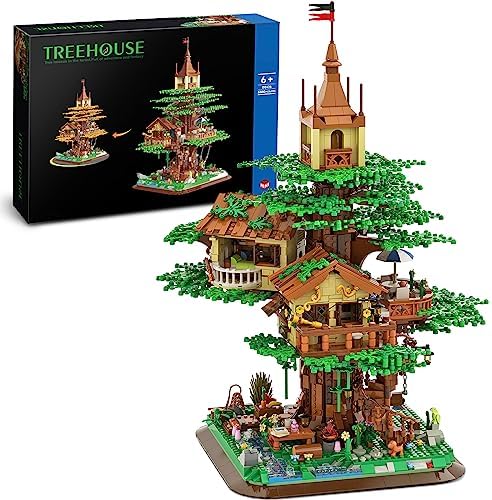 TAMEXI Ideas Tree House Creative Building Set for Kids 3380 PCS Creative Building Set for Kids Treehouse Building Bricks Forest House for 6 7 8 9 10+ Girls Boys Birthday Gift