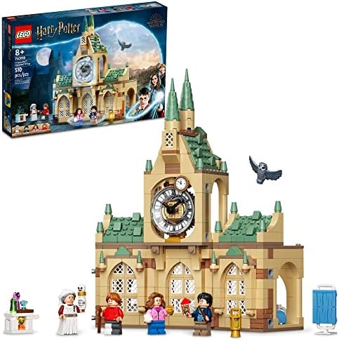 LEGO Harry Potter Hogwarts Hospital Wing 76398 Buildable Castle Toy with Clock Tower, The Prisoner of Azkaban, Includes Harry Potter, Hermione Granger, Ron Weasley & Madam Pomfrey Minifigures