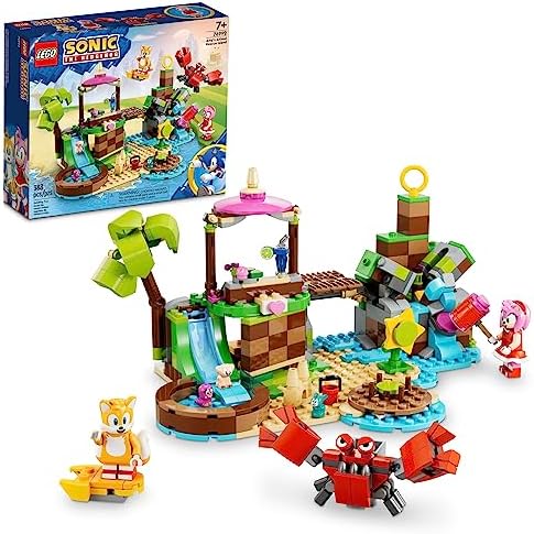 LEGO Sonic The Hedgehog Amy’s Animal Rescue Island 76992 Building Toy Set, Sonic Adventure Toy with 6 Characters and Accessories for Creative Role Play, Fun Gift for 7 Year Old Gamers