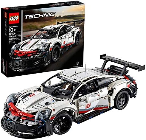 LEGO Technic Porsche 911 RSR Race Car Model Building Kit 42096, Advanced Replica, Exclusive Collectible Set, Gift for Kids, Boys & Girls