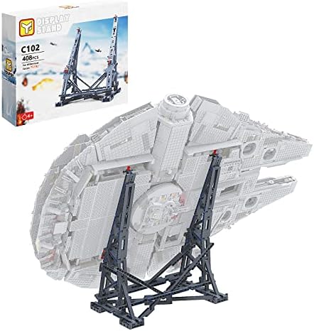 Millennium Falcon Vertical Display Bracket for Lego 75192 Starship Model, Sturdy Stand Building Kit, Best Gift and Movie Collectible for Adults(408 PCS)