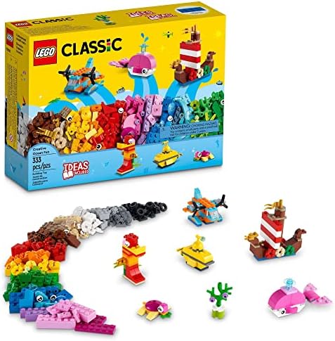 LEGO Classic Creative Ocean Fun 11018 Building Toy Set for Kids, Boys, and Girls Ages 4+ (333 Pieces)