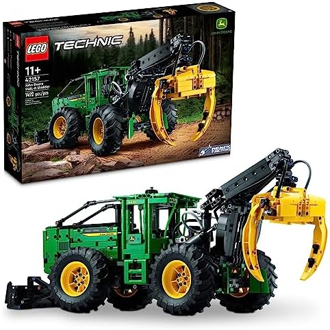 LEGO Technic John Deere 948L-II Skidder 42157 Advanced Tractor Toy Building Kit for Kids Ages 11 and Up, Gift for Kids Who Love Engineering and Heavy-Duty Farm Vehicles