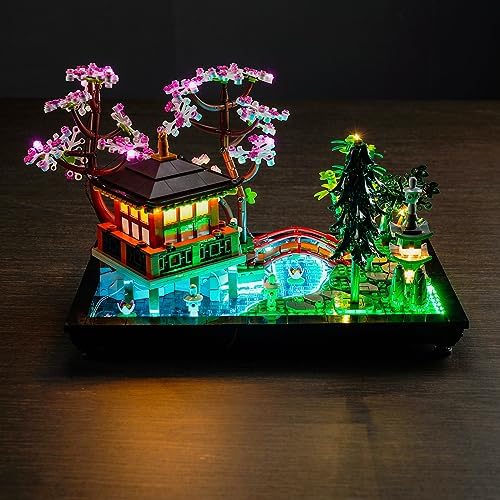 Hilighting Upgraded Led Light Kit for Lego Icons Tranquil Garden Creative Building Set, Compatible with Lego 10315 (Model Not Included)