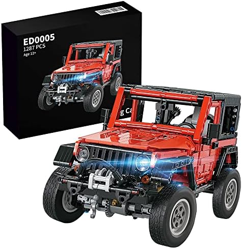RiceBlock Off-Road Vehicle Model Building Setfor Adult Challenging, Car Building Toys BoysAged 8 and Above, 1287 Pieces Bricks(Compatible with Legos Set)