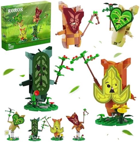 BOTW Korok Building Set Compatible for Lego, Cute Hyrule Yahaha Game Merch Action Figures, Great Toys for Fans Kids Adults (456 Pieces)