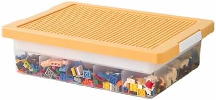 Chicmo Building Block Bricks Storage Box with Game Cover,Double-Layer 30 Compartments Toys & Tool Accessories Organizer for Lego/Magnetic Sheet/Puzzles/Mini Toy Cars/DIY Accessories Storage Bins