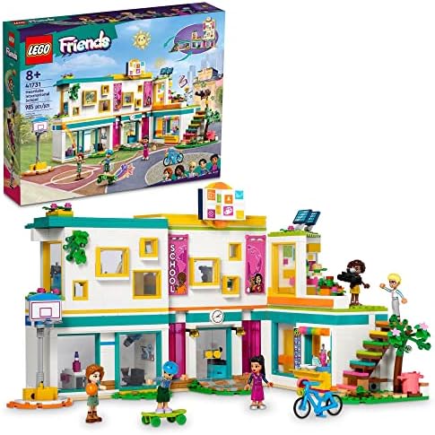 LEGO Friends Heartlake International School 41731, Building Toy with 5 Mini-Dolls and Accessories, Pretend Play School Classroom Building Kit, Gift for Christmas for Girls, Boys and Kids Ages 8 and Up