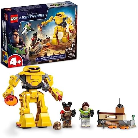 LEGO Disney and Pixar’s Lightyear Zyclops Chase 76830, Space Robot Building Toy for Kids 4 Plus Year Old with Mech Action Figure and Buzz Minifigure