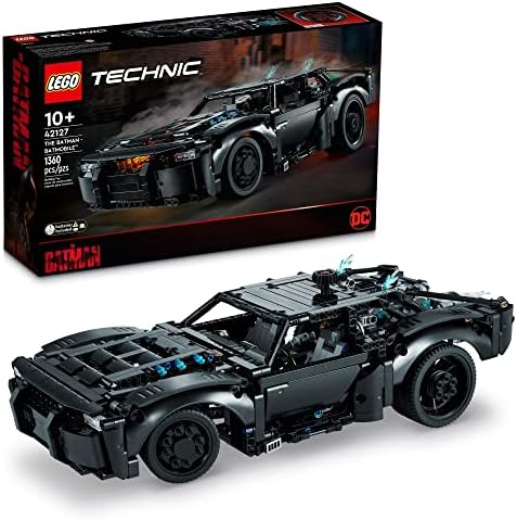 LEGO Technic The Batman – Batmobile 42127 Model Car Building Toy, 2022 Movie Set, Superhero Gifts for Kids and Teen Fans with Light Bricks