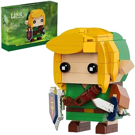 BOTW Link Building Set, Link Figure Holding Master Sword and Hylian Shield, Great Toys Gifts for Fans Kids Adults(177 Pieces)