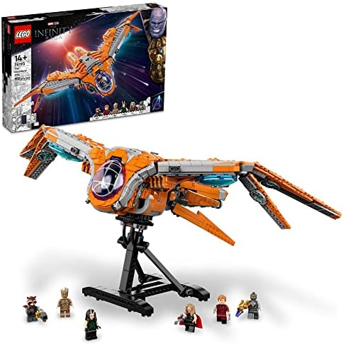 LEGO Marvel The Guardians' Ship 76193 Building Toy - Large Avengers Spaceship Model with Thor & Star-Lord Minifigures, Superhero Movie Inspired Set, Gift for Boys, Girls, Kids, and Teenagers