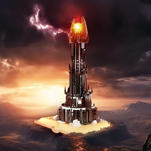 Glowing Lord Castle Building Set, 969 PCS Compatible with Lego, STEM Gift Toy for Boys and Girls, Dark Tower Architecture Model (KK0001)