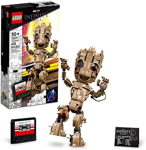 LEGO Marvel Groot 76217 Building Set – Baby Groot Action Figure for Guardians of The Galaxy Fans, Ages 10+