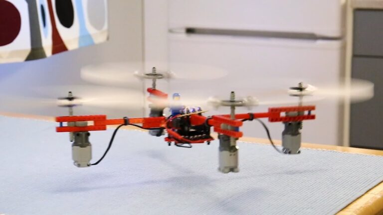 Building a High-Flying LEGO Drone: Powering Up with Motors and Propellers