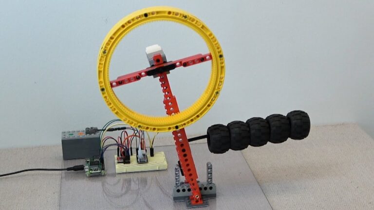 Python-Powered Reaction Wheel: Lego & Raspberry Pi Unleash Inverted Pendulum
