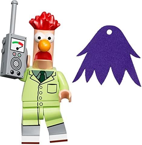 Beaker Minifig with Purple Cape: Muppet Series (71033)
