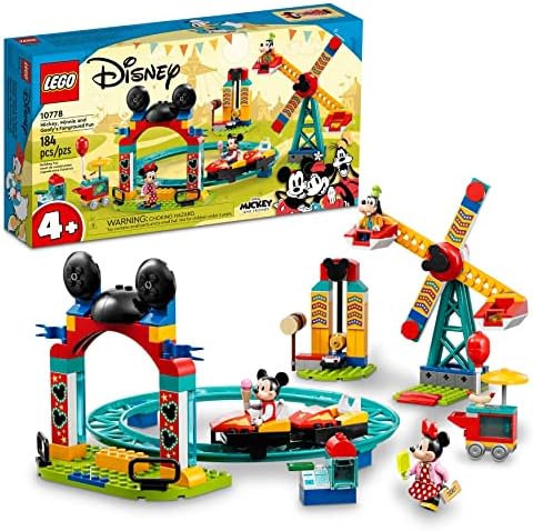 LEGO Disney Mickey and Friends Fairground Fun Set – Preschool Building Toy (184 Pieces)