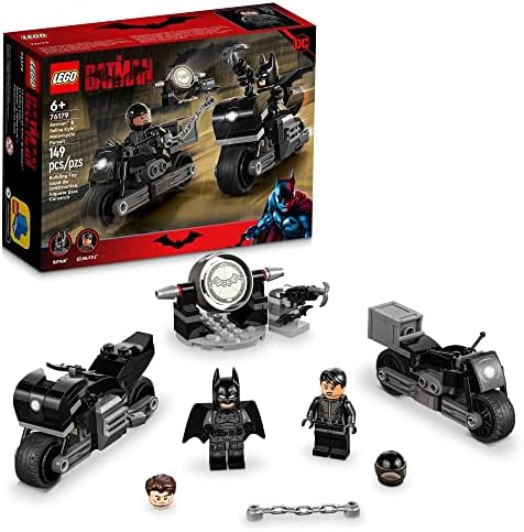 LEGO DC Batman: Batman & Selina Kyle Motorcycle Pursuit – Superhero Toy for Kids 6+ (149 pcs)