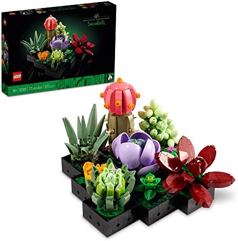 Lego Succulents: Perfect Adult Home Decor & Gift Set!