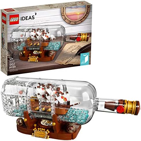 LEGO Ship in a Bottle: Expert Building Kit (962 Pieces)