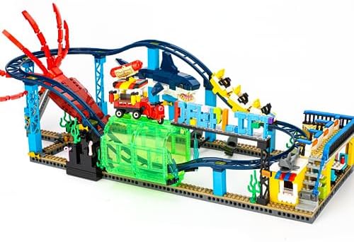 Roller Coaster Building Set – Friends Aquarium Theme (1308PCS)