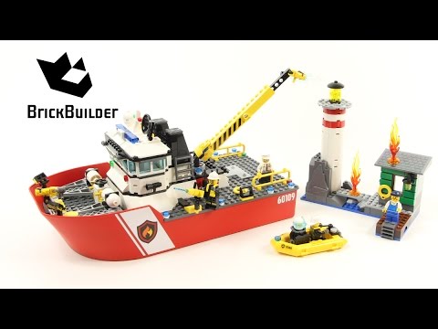 Unleash the Power! LEGO CITY 60109 Fire Boat Speed Build – A Must-Have for Firefighter Collectors