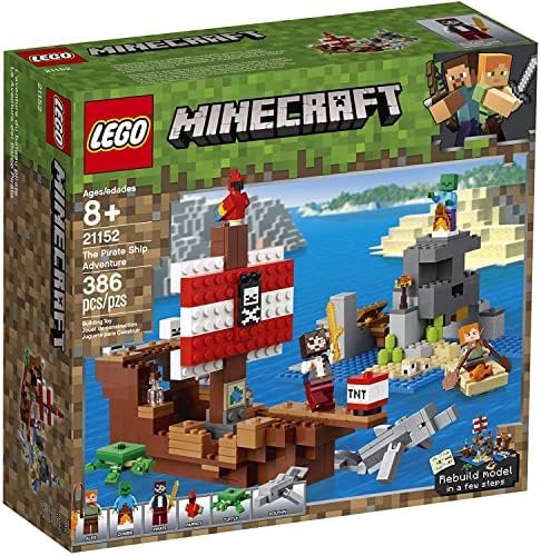 LEGO Minecraft Pirate Ship Adventure – 386 Pieces