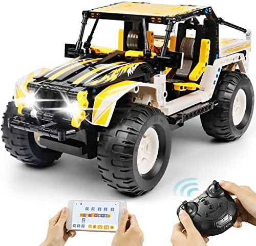 Remote Control Jeep Building Toy for Boys – STEM Projects for Kids Age 8-12, Perfect Birthday Gift!