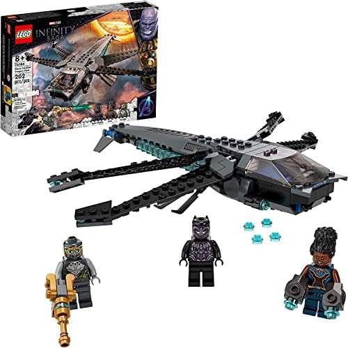 LEGO Marvel Black Panther Dragon Flyer 76186 Building Kit – Recreate Epic Avengers: Endgame Battle! (202 Pieces)